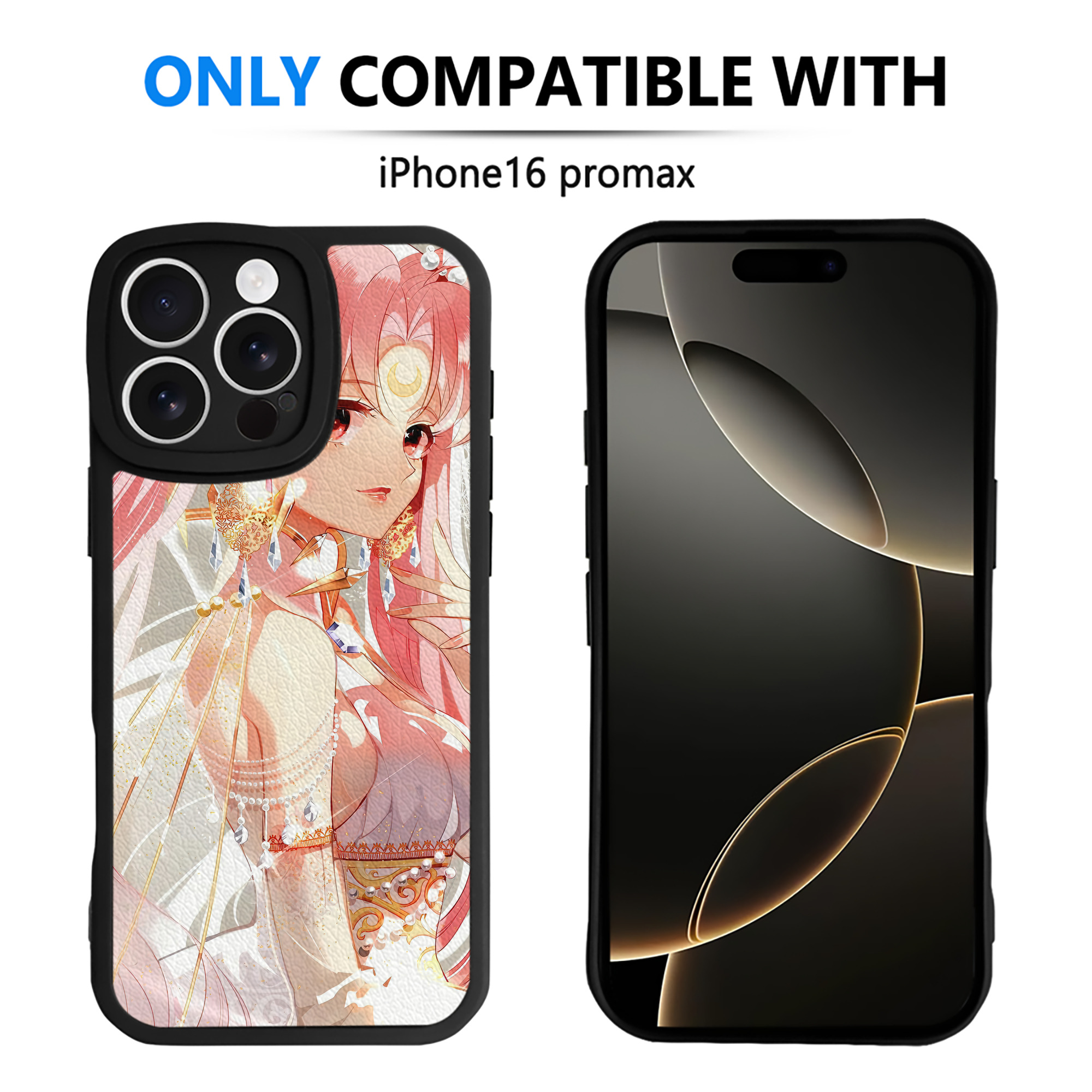 （画像用） 美少女戦士セーラームーン Sailor Moon 【iPhone 16シリーズ対応】シリコンスマホケース（レザー調） 材質：シリコン
